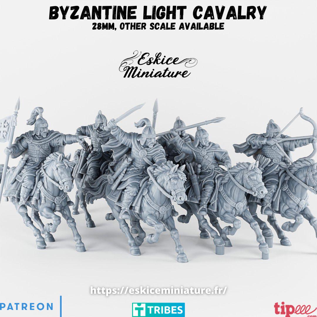 Ancient Byzantine Empire Light Cavalry (10 models) Crew Various Scales Historical Wargaming