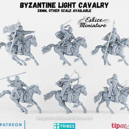 Ancient Byzantine Empire Light Cavalry (10 models) Crew Various Scales Historical Wargaming